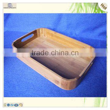 Great Quality Japanese Serving Laser Cut Wood Bamboo Tray photo-2