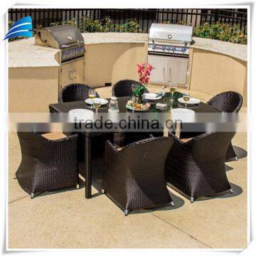 Leisure Synthetic Rattan Furniture Dining Table Sets photo-2