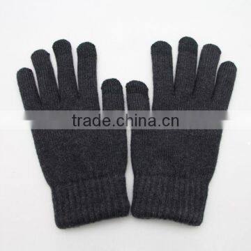 Wholesale Factory 100% Winter Long Warm Wool Felt Knitted Gloves photo-4