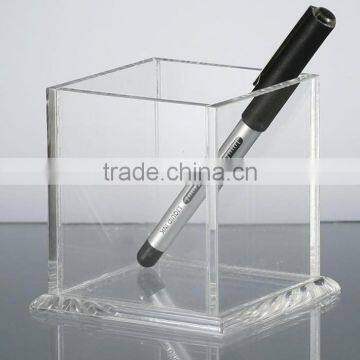 Clear Acrylic Wall-Mounted Pen Holder/Transparent Pen Box