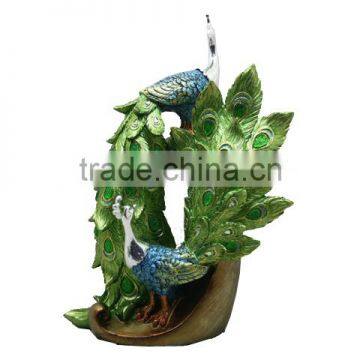 Handmade Resin Peacock Sculpture Statue for Sale photo-3