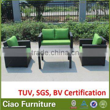 PE rattan garden sofa set outdoor comfortable patio sofa set