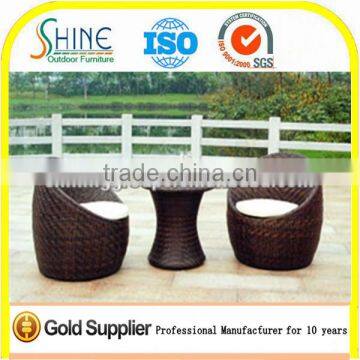 FZ-010 Coffee Shop furniture wholesale rattan Cafe Table and Chair