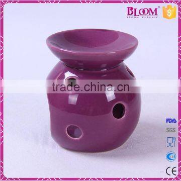 Simple Desgin Purple Ceramic Round Wax Burner photo-3
