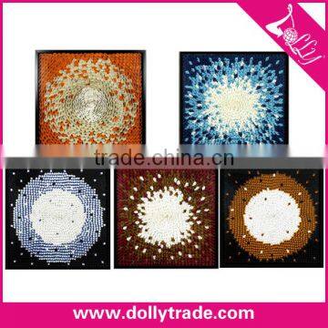 Hot Design Modern 3D Paper Flower Handmade Wall Hanging Art