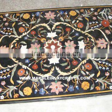 Marble Inlay Dining Table Top, Marble Table Top