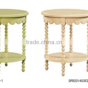 Modern ROUND End Table with color design