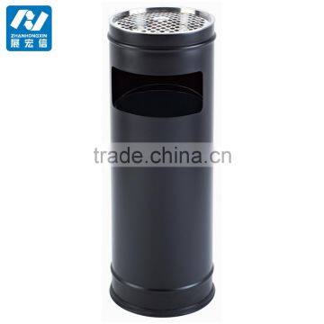 Lobby Standing Stainless Steel Litter Bin With Ashtray photo-2