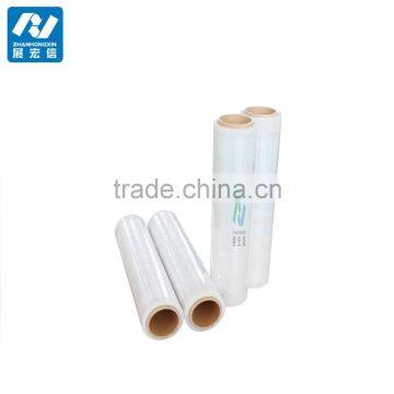 China casting transparent LLDPE stretch film for hand wrap