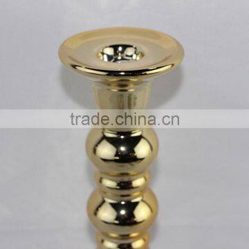 Plating Gold Ceramic Wedding Decorative Candle Holder photo-2