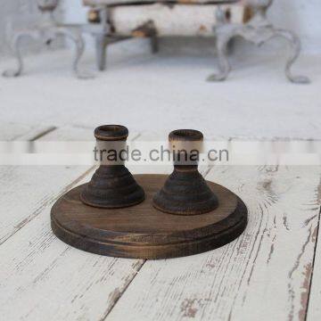 Wedding Decor Rustic White Candle Holder