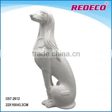 Fancy Abstract Ceramic Dog Figurines Decoration