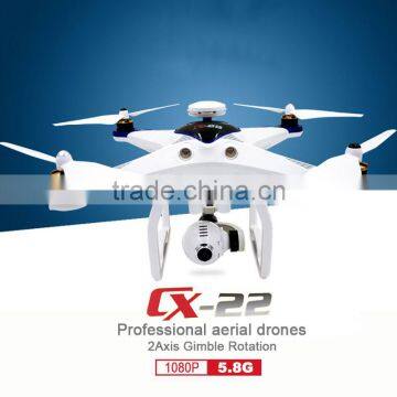 FPV 1080P HD Camera Dual GPS Circle Hovering UFO RTF CX-22A RC Drone Auto Follow me VS lily camera drone