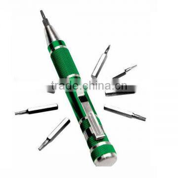 pen shape mini screwdriver 8 in1 screwdriver set