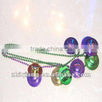 Mardi Gras beaded Necklace