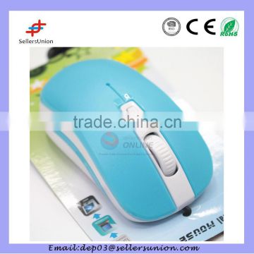 Light Blue Computer Accessory Wired Mouse