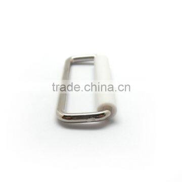 1.5" X 3/8" Rectangle W/White Rolle, Rectangle Metal Loop W/Roller, Metal Loop With Roller photo-5
