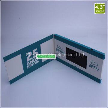 Matte Lamitation Cover 4.3 Inch LCD Video Brochure For Business Card / Advertising photo-5