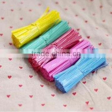 Coloured Polka Dot Plastic Twist Ties For Cake gift Pops Kit Sealing Cello Bags Plastic Bags