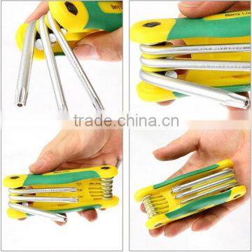 Berrylion Tools Mini Size CRV 8pcs Hex Key Set Torx Key Allen Wrench Set With High Quality photo-2