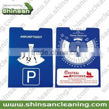 2014 Custom logo printed cardboard parking disc