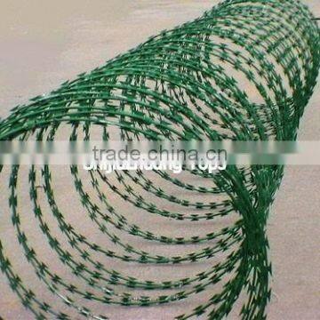 plastic anti rust razor barbed wire factory price