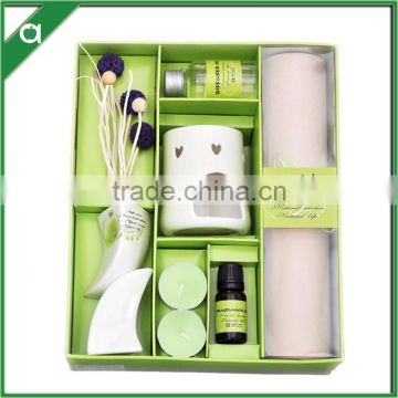 Ceramic oil burner fragrance oil diffuser gift set, scented drawer liner set