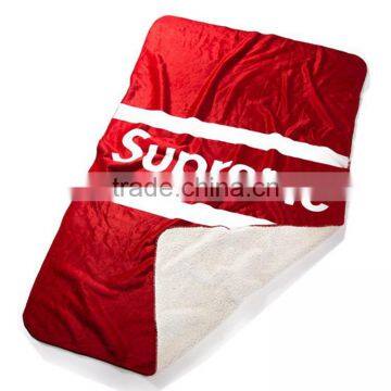 100% Polyester Printed Solid and Soft Coral Velvet Fleece Blanket photo-4