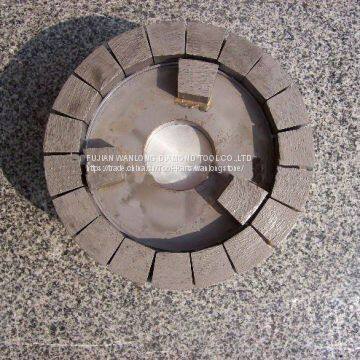 Satellite positioning wheel for stone slab surface calibration -diamond satellite abrasive for slab calibration