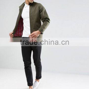 Custom Best Price High Quality New Design Durable Functional Pockets Funnel Collar 100% Cotton Twill Brown Casual Men Jacket photo-4