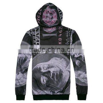 New Design 3D Dollar Sublimation Printing Hoodies Sweatshirt Mens Fleece Casual Hip Hop Hoodie Tracksuit Jogging Sport Suit photo-4