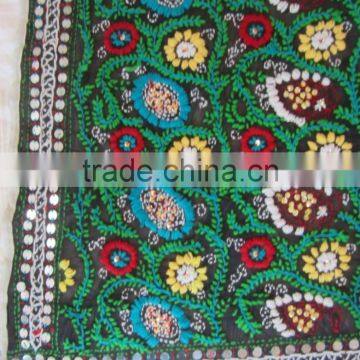 Multicolor PHULKARI GEORGETTE DUPATTA SHAWL, Hand Embroidery photo-3