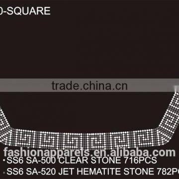 Custom Simple Line Rhinestone/Acrylic /Gem Stone Glitter Hot Fix Rhinestone for Clothing photo-5