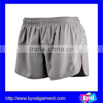 Latest design women's sports pants grey pocket shorts