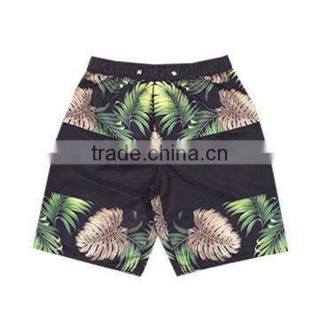 Polyester Sublimation Black Shiny Board Shorts Men photo-2