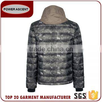Top Sale Man Camo-Print Hoody Quilting Padded Jacket For Sale photo-2