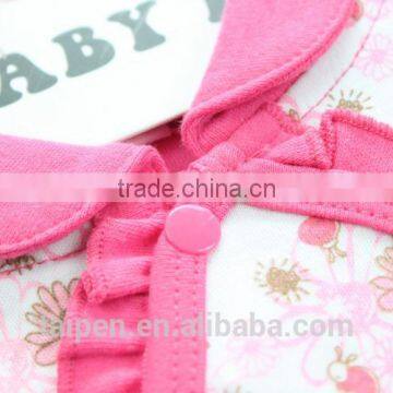 Wholesale Knitted 100% Cotton Pink Color 10Pcs New Born Baby Clothing Set With Hanger Package 10TB1-32 photo-3