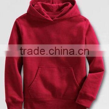 BOYS RED PULLOVER HOODY WITH POCKET