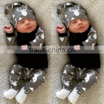 Cute Baby Clothing Deer Tops Long Sleeve T Shirt + Pants Baby Clothes Clothing Set photo-2