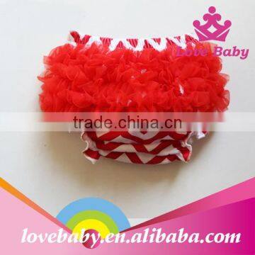 New Arrival Baby Stripe Cotton Bloomer Ruffle Kids Underwear photo-4