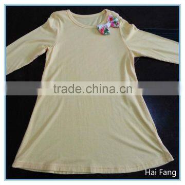 OEM Children Girls Long Sleeve T Shirts, Bowknot T Shirts, O Neck T Shirts photo-2