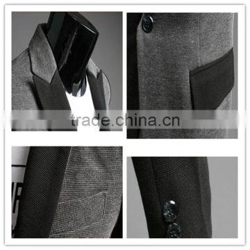 Fashion Korea Style Spring Casual One Button Slim Tuxedo Blazer photo-6