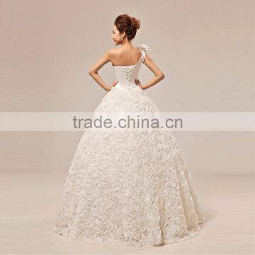 Beautiful Backless Bridal Dress Simple Bride Gowns photo-3