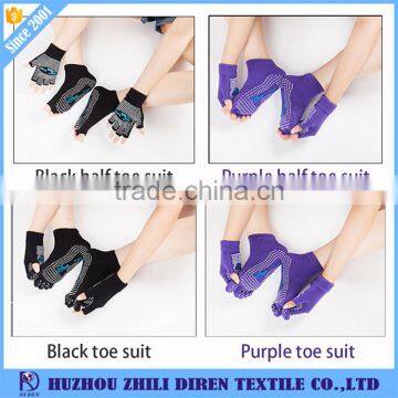 High Elasticity Custom Non Slip Toeless/Toe Yoga Socks for Women photo-2