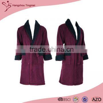 Trendy Design High Quality Mens Polyester Bathrobe