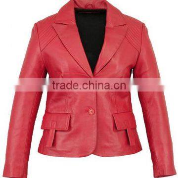 high quality leather jacket for woman