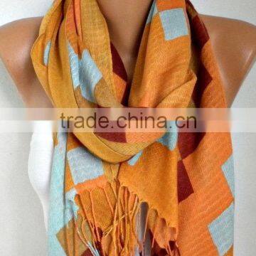 Mustard Cotton Scarf,Shawl,Fall Summer Scarf Cowl Oversized Wrap Gift Ideas For Her Women Fashion Accessories Teacher Gift Women photo-4