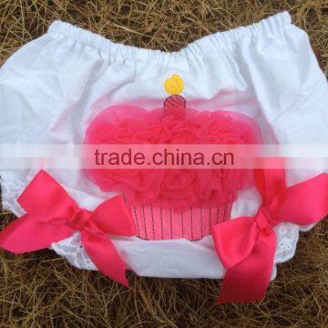 2015 New Baby Infant Girls Bloomer Baby Cupcake Bloomer Birthday Bloomer photo-2