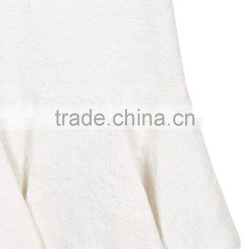 2017 New Model Wholesale Little Girl Flounced White Dresses Ruffled Skirt Boutique Clothing