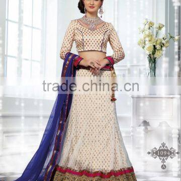Flourish Elegenat Designer Semi Stitch Lehenga Sarees